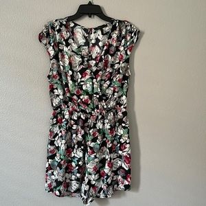 Short floral romper.